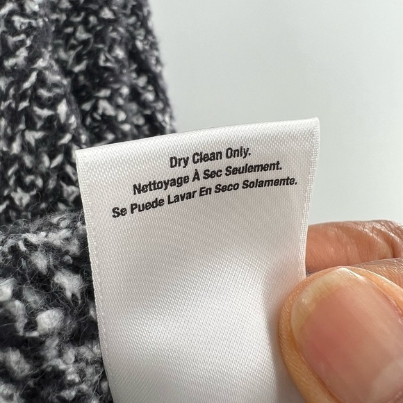 DKNY grey black cape sweater size M/L - Picture 7 of 7